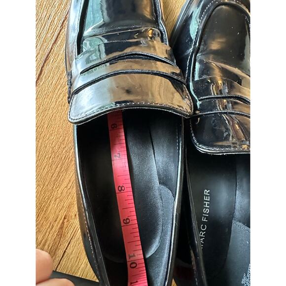 Marc Fisher Women's Black Block Heel Loafers Size 8.5 - Picture 8 of 9